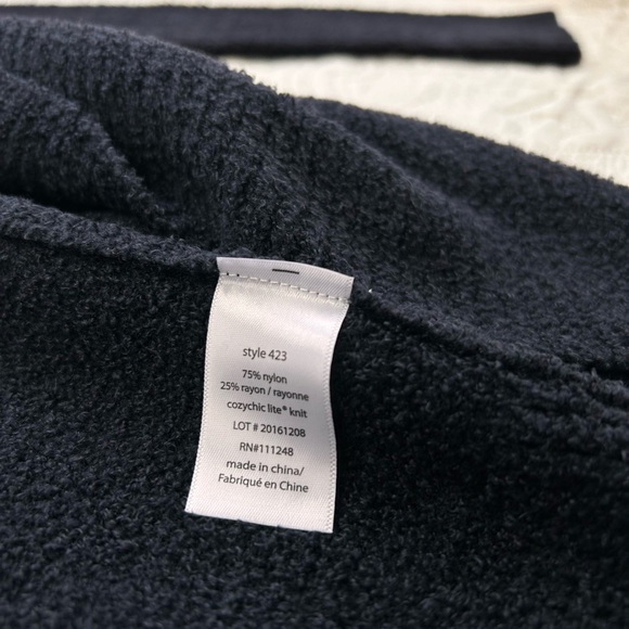 Barefoot Dreams Cardigan Cozy Chic Lite Circle Cardi Black Size Small - Picture 14 of 16